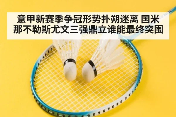 意甲新赛季争冠形势扑朔迷离 国米那不勒斯尤文三强鼎立谁能最终突围